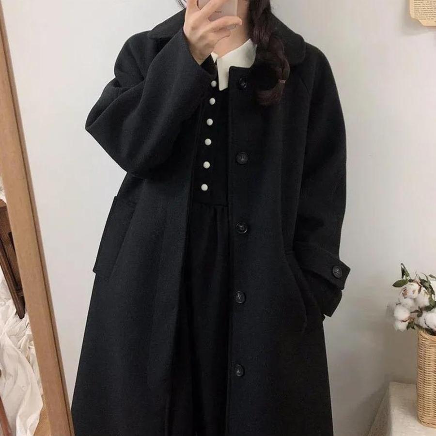 トレンチコート | ステンカラーコートレディース中綿コート冬