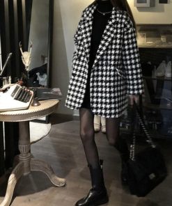 ジャケット・ブルゾン | 千鳥格子柄 ジャケット 中綿コート 秋冬