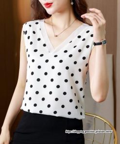 キャミソール タンクトップ | タンクトップ ドット柄 レディース 秋 秋服 レイヤード インナー ノースリーブ 重ね着 とろっと滑らかな肌触りの落ち感素材 夏秋物 V しわにくい ベーシック