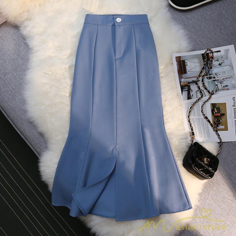 スカート | フレア ロング マーメイドマキシ丈 ロングスリット ハイウエスト Aラインレディース ボトムス 新作 きれいめ 上品