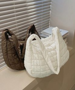 トートバッグ | キルトショルダーバッグダウン風レディース