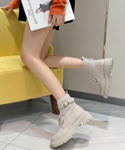 ショートブーツ | 厚底 レディース 美脚