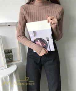 ニット・セーター | 秋 冬 ニット セーター 長袖 プチハイネック レディース トップス 無地 洗えるニット お洒落 シンプル トレンド ゆるシルエットインナー 上品 OL きれいめ 通勤