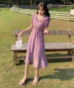 マキシ | ワンピース レディース 夏 40代 きれいめ 膝丈ワンピース 夏 半袖 ワンピ フリル ロング丈ワンピ オシャレ 着痩せ 新作 お出かけ カジュアル 通勤通学 上品 春物