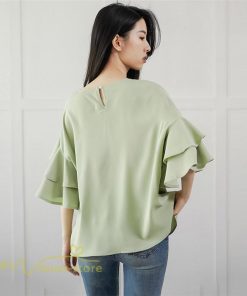 シャツ・ブラウス | ブラウス レディース  6色 きれいめ 40代 春秋 上品 無地 ブラウス 半袖 ゆったり オシャレ 韓国風 通勤 30代 50代 大人 カジュアル お出かけ 着痩せ 夏物