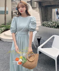 マキシ | ワンピース プリーツワンピース レディース マキシワンピース 無地 森ガール ナチュラル服 エレガント 30代 40代 韓国ファッション 50代 上品 カジュアル 着痩せ