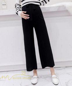 パンツ レギンス | マタニティパンツ レディース 妊婦服 カジュアル 着痩せ リブ ワイドパンツ マタニティ ウエスト調整 ゆったり 大きいサイズ 上品 パンツ お出かけ 上品