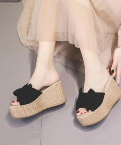 パンプス | 厚底サンダル ウエッジソール ヒールサンダル 痛くない リボンサンダル 歩きやすい レディース リゾートサンダル サマー