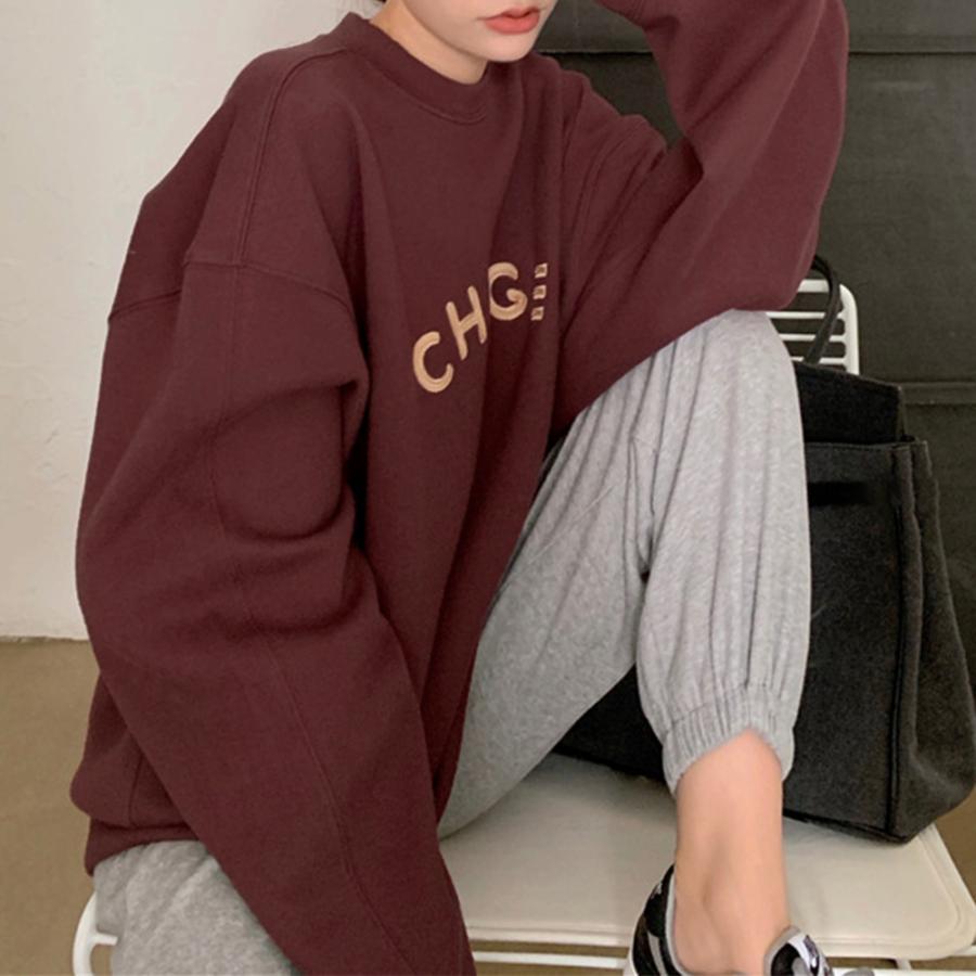 Tシャツ・カットソー | スウェット 裏起毛 英字ロゴ トレーナー