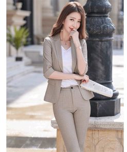 パンツスーツ | レディース 五分袖 七分袖 セレモニースーツ 夏ビジネススーツ 夏オフィススーツ ジャケット スーツセット パンツセット パンツ 制服 2点セット