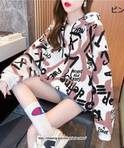 パーカー | トップス レディース 長袖 フード付き スウェット プルオーバー トレーナー お出かけ ゆったり 大きいサイズ カジュアル 外出 体型カバー