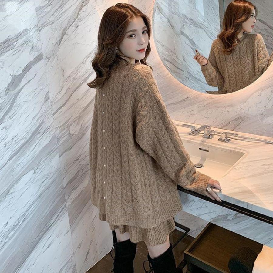 ニット・セーター | 韓国 ニット セットアップ ミニスカート