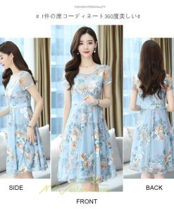 マキシ | ワンピース レディース 夏 半袖 シフォンワンピース 体型カバー 着痩せ 韓国風 30代 40代 通勤 OL デート お出かけ 新作 ショピング キレイめ 2022 おしゃれ