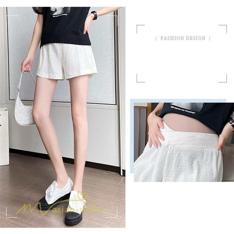 パンツ レギンス | マタニティパンツ ショート丈 レディース サマーパンツ 夏 薄手 ワイドパンツ 着痩せ ゆったり おしゃれ カジュアル 柔らか 上品 妊婦服 ウエスト調整 きれいめ