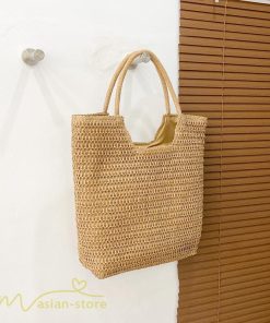 女性用バッグ | カゴバッグ ハンドバッグ ストローバッグ トートバッグ 夏バッグ 手持ち 大きめ 高級感 可愛い おしゃれ かごバッグ 夏 軽量 大容量 手提げ