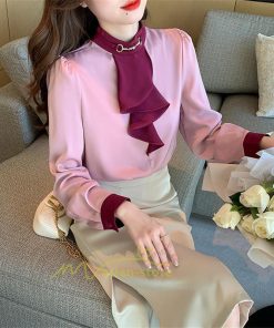 シャツ・ブラウス | ブラウス レディース 長袖 ブラウスシャツ ボウタイ フォーマル チュニック 大人 春 夏 春夏 フォーマル スーツ トップス 20代 30代 2022作 OL 高級感 母 ママ