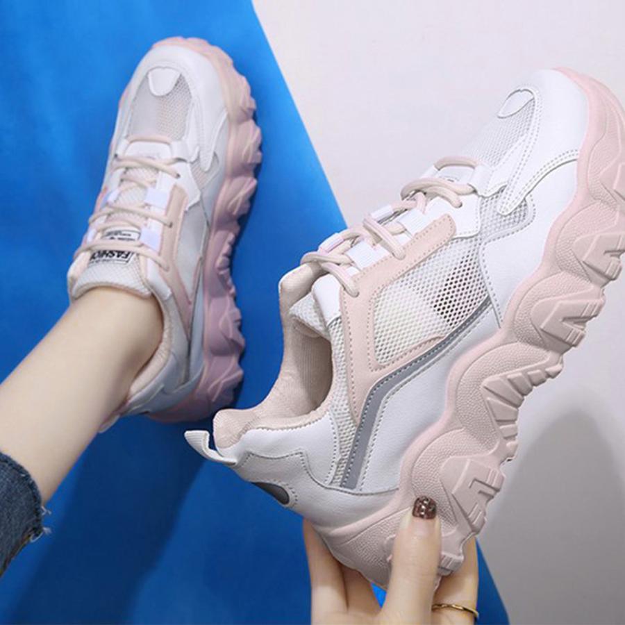 ムートンブーツ | メッシュ スポーツ 蒸れない シューズ スニーカー カジュアル ローカット ダッドスニーカー 厚底靴 レディース スニーカー