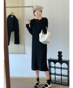 ニットワンピース | レディース 冬 きれいめ ニットフレア ロング おしゃれ 秋冬 送料無料 20代30代40代50代 可愛い おしゃれ 同窓会 通勤 女子会 デート