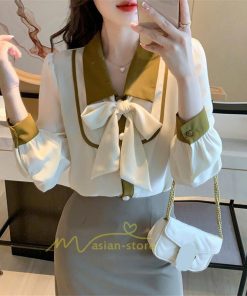 シャツ・ブラウス | ブラウス レディース 長袖 ブラウスシャツ ボウタイ フォーマル チュニック 大人 春 夏 春夏 フォーマル スーツ トップス 20代 ママ 母 30代 リボン付き OL