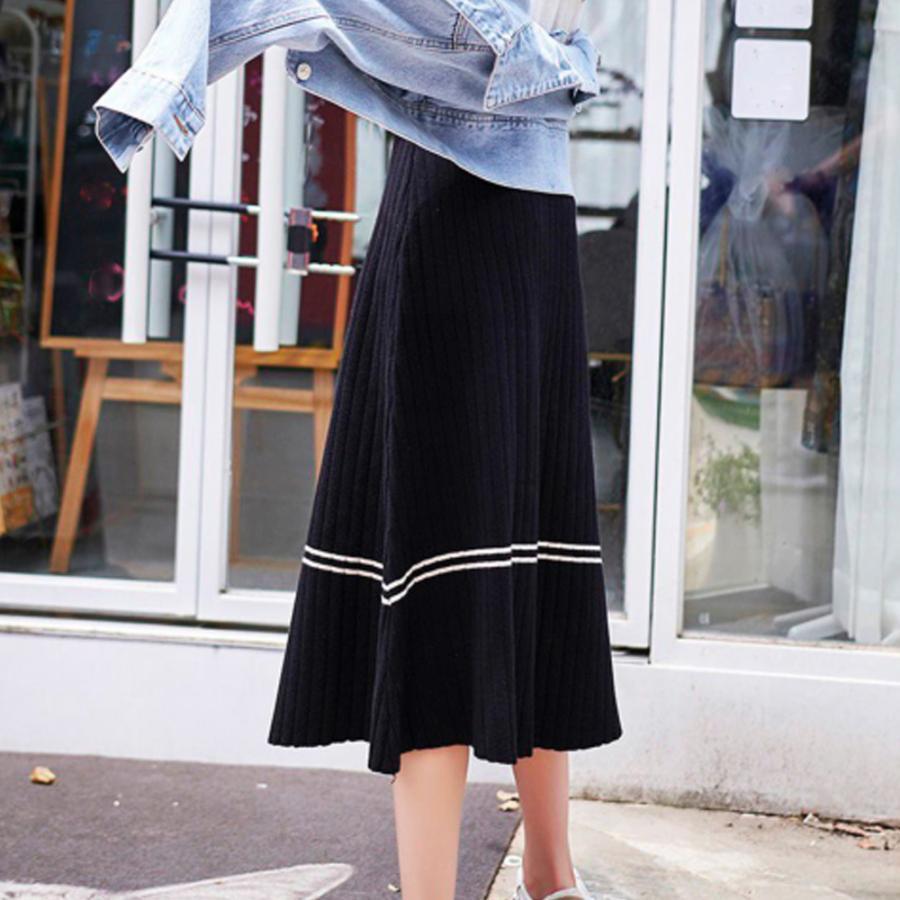 フレアスカート | ニット 着やせ 秋冬