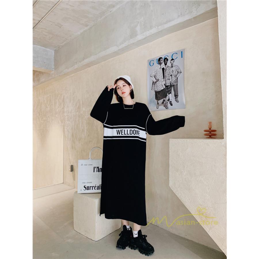 マキシ | 黒ワンピース 長袖ワンピース 秋物 レディース ロングワンピース ゆったり 大きいサイズ 裾スリット 30代40代 大人 ワンピース かわいい 通学通勤 20代50代