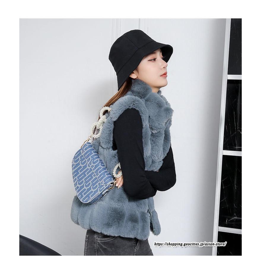 ベスト | ボリュームフェイクファーファー毛皮レディース 冬 フェイクファー 毛皮コート アウター ノースリーブ ふわふわ ジレ 前開き 秋冬