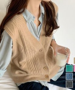 ニット・セーター | Vネック ニットベスト レディース春秋冬
