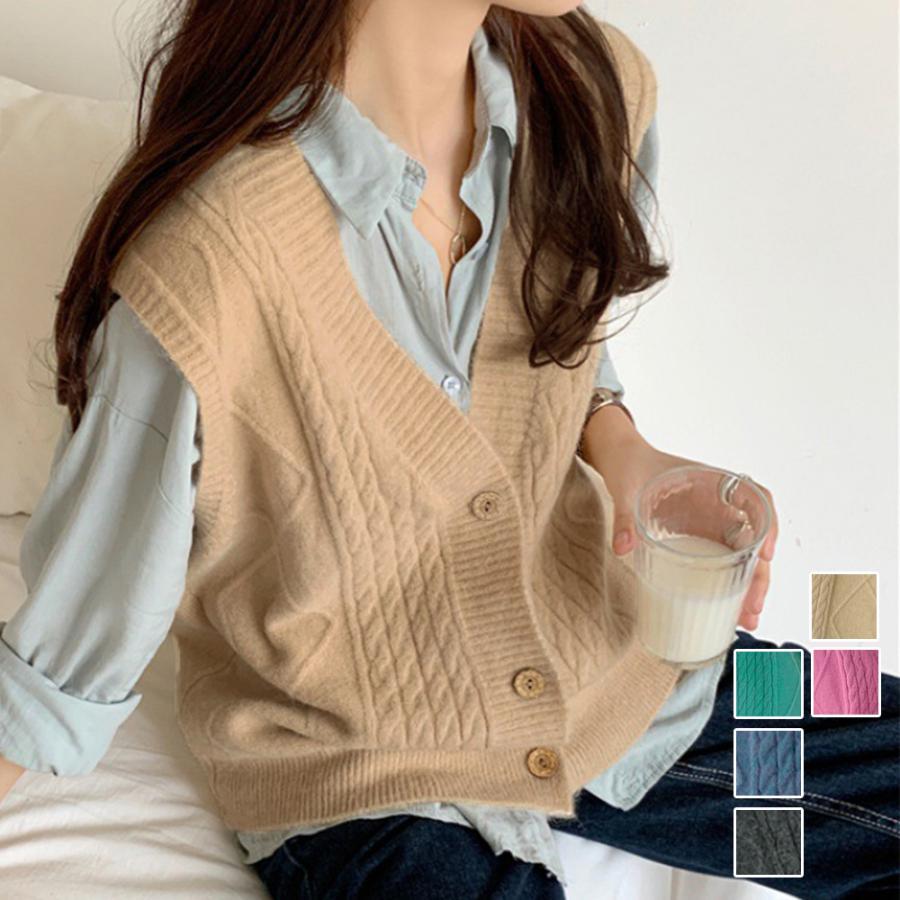 ニット・セーター | Vネック ニットベスト レディース春秋冬