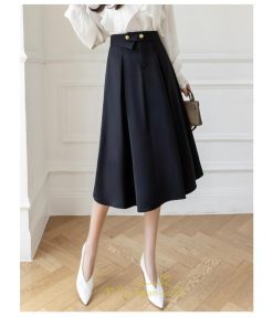 スカート | フレア フレアロングミモレ丈 ロング丈 秋 冬 秋冬 ナチュラル Aライン 大人可愛い エレガント 通勤 フェミニン 通学 上品