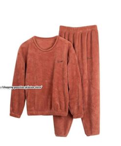 パジャマ　ルームウェア | パジャマ ルームウェア レディース 秋冬 モコモコ 長袖パジャマ フランネル ルームウェア 暖かい 上下セット 厚手部屋着 可愛い ホームウェア 寝巻き 室内