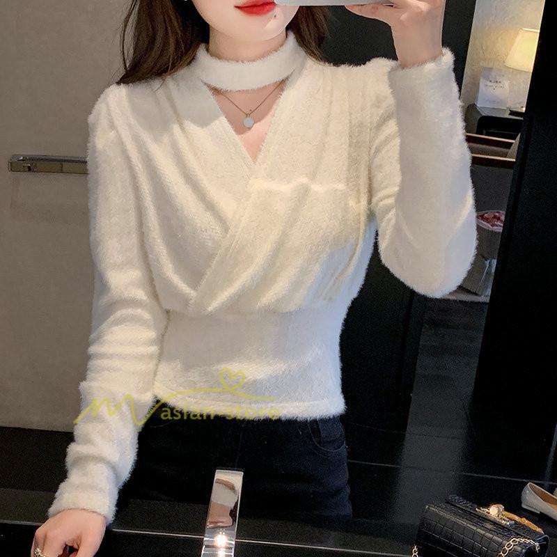 シャツ・ブラウス | ブラウス シャツ 上品 長袖 Vネック オフィスカジュアル 通勤 韓国 ファッション カジュアル エレガント 細身 優雅 OL 20代30代40代 オシャレ 通勤 上品 着回し