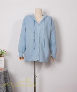 カーディガン | ニットニットパーカー セーター フード付き アウター 羽織り 秋冬 レディース トップス 通学通勤 ゆったり 7色 厚手 ニットアウター 20代40代