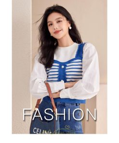 シャツ・ブラウス | ブラウス 切り替え レイヤード風 カットソー 重ね着 レディース 春秋 Tシャツ チュニック ゆったり きれいめ オシャレ 長袖 20代30代40代50代 カジュアル