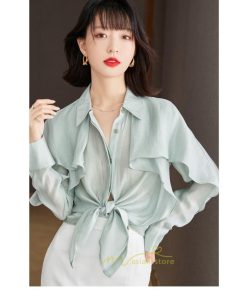 シャツ・ブラウス | ブラウス シャツ レディース 上品 ブラウス きれいめ 通勤 OL ビジネス ゆったり フリル シフォン 20代30代40代50代 2022新作 オフィス キレイめ おしゃれ 秋服