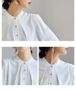 シャツ・ブラウス | ブラウス レディース 長袖 50代 白 シャツ ゆったり トップス きれいめ フォーマル 上品 フェミニン シフォン 高品質 20代 通勤 フォーマル 30代 40代 OL