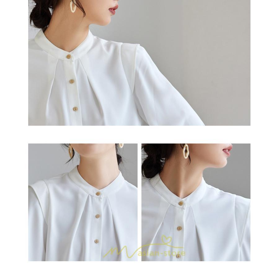 シャツ・ブラウス | ブラウス レディース 長袖 50代 白 シャツ ゆったり トップス きれいめ フォーマル 上品 フェミニン シフォン 高品質 20代 通勤 フォーマル 30代 40代 OL