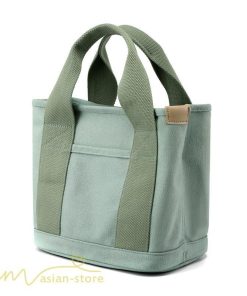 女性用バッグ | ミニトートバッグ レディース 仕切り キャンバス 帆布 ランチバッグ シンプル おしゃれ 通勤 通学 3つ仕切り マザーズバッグ かわいい おしゃれ 収納 多機能