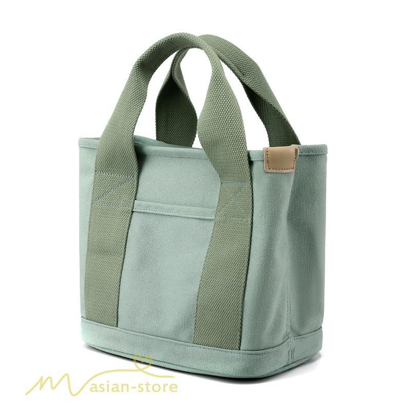 女性用バッグ | ミニトートバッグ レディース 仕切り キャンバス 帆布 ランチバッグ シンプル おしゃれ 通勤 通学 3つ仕切り マザーズバッグ かわいい おしゃれ 収納 多機能