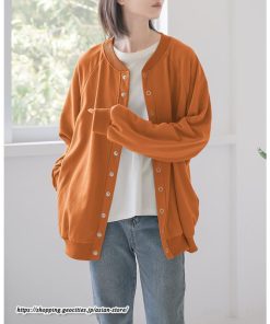 コート・ジャケット | コクーン2WAYカーデ カーディガン レディース 長袖 ジャケット アウター ゆったり コート 秋冬 スタンドカラー 前後 ミドル丈 ボタン ポケット トレーナー