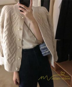 カーディガン | ニットショート丈 アウター レディース 羽織り 無地 長袖 ライトアウター セーター 秋冬 ニット 可愛い 20代30代 通学通勤