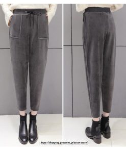 チノ・テーパード・ジョガー・スキニーパン | パンツ ボトムス 九分丈 ズボン 裏起毛 厚手 あったか ハイウエスト ウエストゴム 暖かい 着痩せ 通勤 ゆったり 美脚ライン オシャレ お出かけ 送料無料 OL