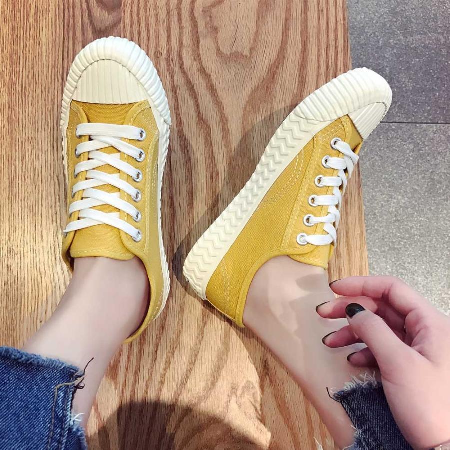 サンダル | スニーカー 歩きやすい レディース 無地 ローカット 帆布靴 おしゃれ キャンバススニーカー