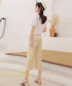 パンツ レギンス | マタニティパンツ 7分丈 レディース 着痩せ ゆったり マタニティウェア サマーパンツ カジュアル ウエスト調整 妊婦 産前 新作 きれいめ 夏 パンツ おしゃれ