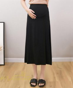 スカート | マタニティレディース Aラインロング丈 マタニティウェア 妊婦服 カジュアル 体型カバー 春 夏 ウエスト調整 ゆったり マタニティ