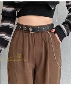 ワイドパンツ | レディース ロング丈 ストリート風 ロングパンツ シンプル 秋冬コーデ 体型カバー ウエストゴム お出かけ ポケット ハイウエスト ゆったり