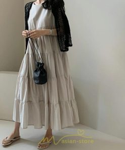 マキシ | 夏ワンピース ロングワンピース シフォンワンピース レディース ワンピ 体型カバー 50代 40代 30代 20代 可愛い 夏 春 大人 ノースリーブ 無地 涼しい