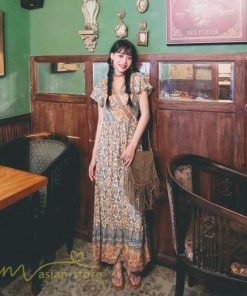 マキシ | 夏ワンピース ロングワンピース フレアワンピース 半袖 サマーワンピース 着痩せ レトロ 民族風 30代40代 旅行着 可愛い ゆったり ワンピース 20代 ビーチ