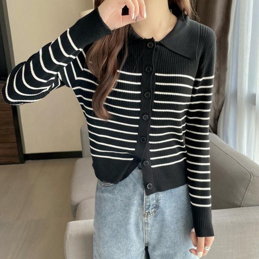 ニット・セーター | ボーダー柄 ニット トップス レディース