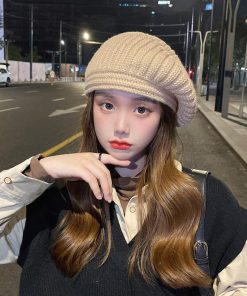 ベレー帽 | リブ編みニットニットキャップ