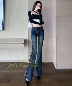 チノ・テーパード・ジョガー・スキニーパン | ブーツカット デニムパンツ レディース フレア ロング丈 カットオフ ストレッチ ハイウェスト コーデ ジーンズ 20代30代40代 スリット 脚長 美脚パンツ 新作